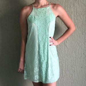Mint green boutique dress